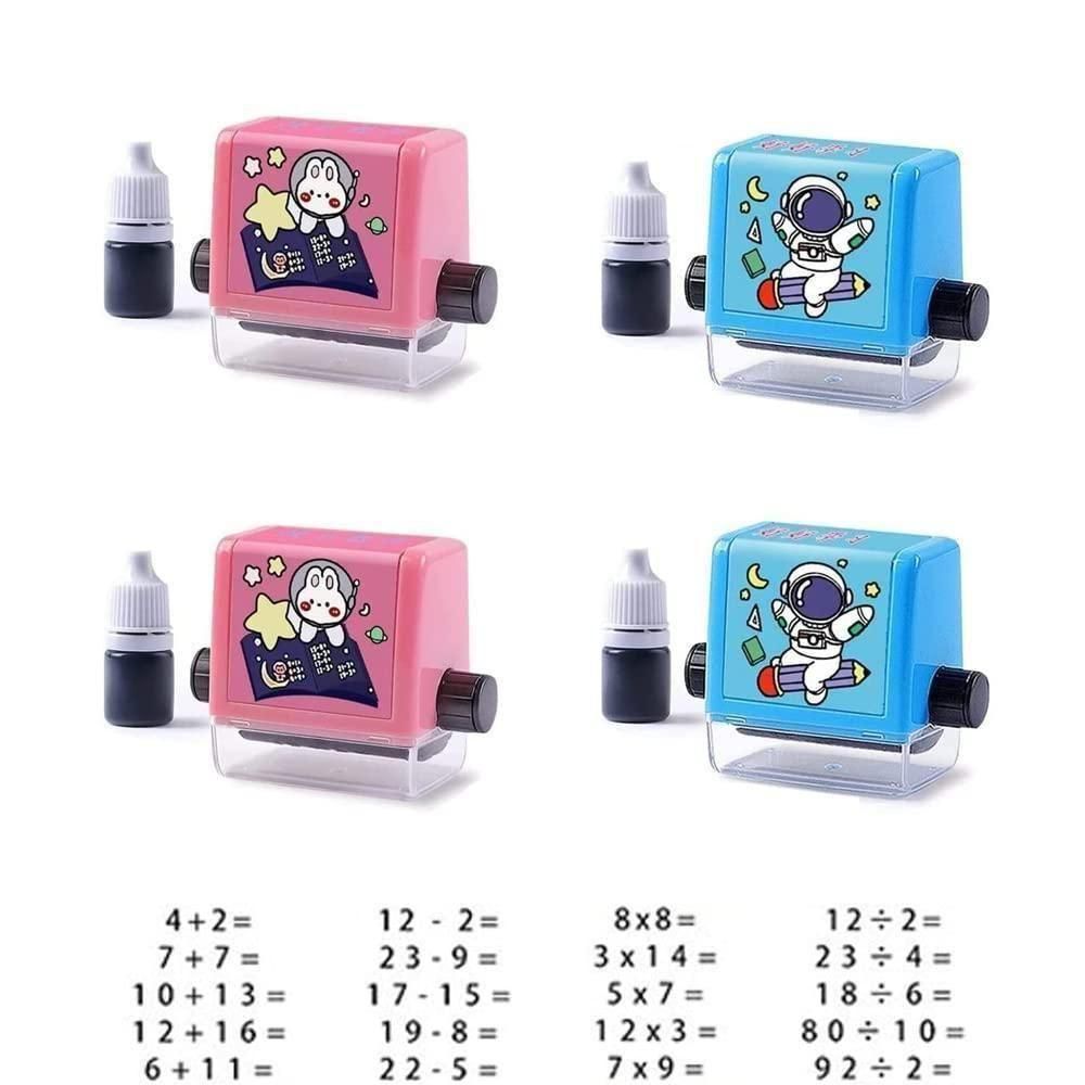 Birud Addition Stamps for Kids, Roller Design Teaching Stamp
