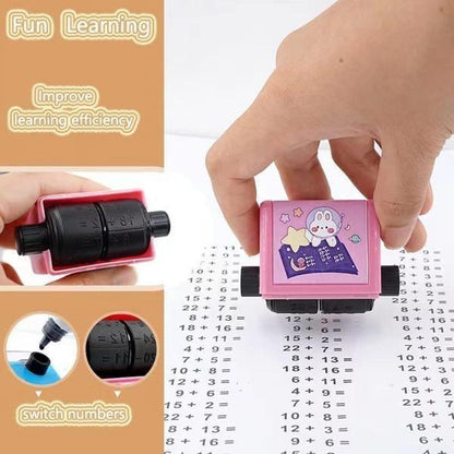 Birud Addition Stamps for Kids, Roller Design Teaching Stamp