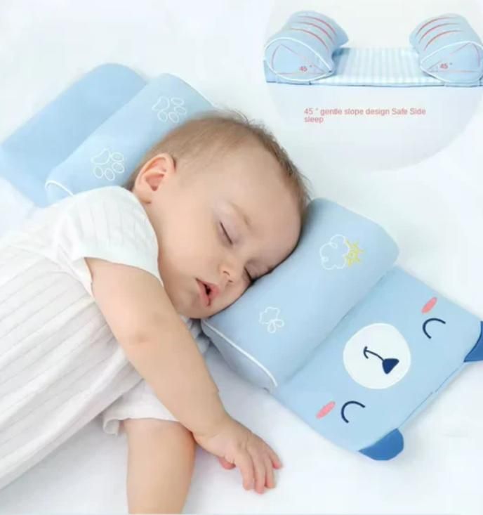 Premium Baby Head Shaping Support Pillow (0–12 Months) – Anti-Flat Head Design